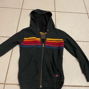 Aviator nation, dark, gray zip up